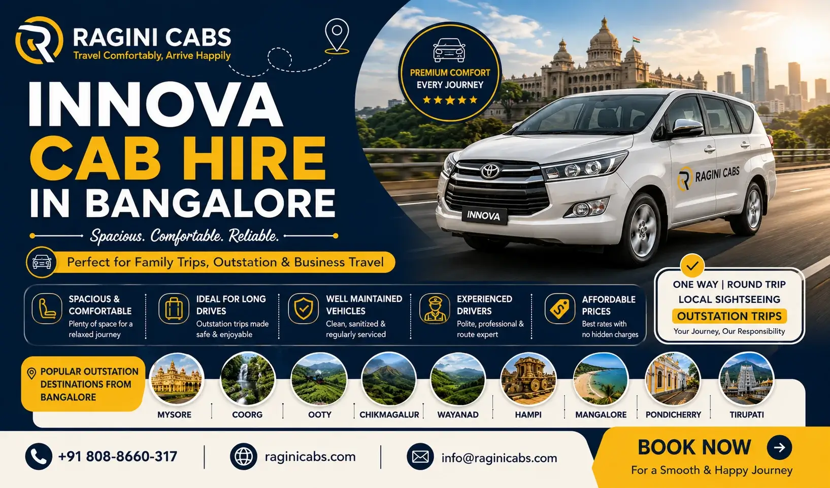 Innova Cab Hire in Bangalore