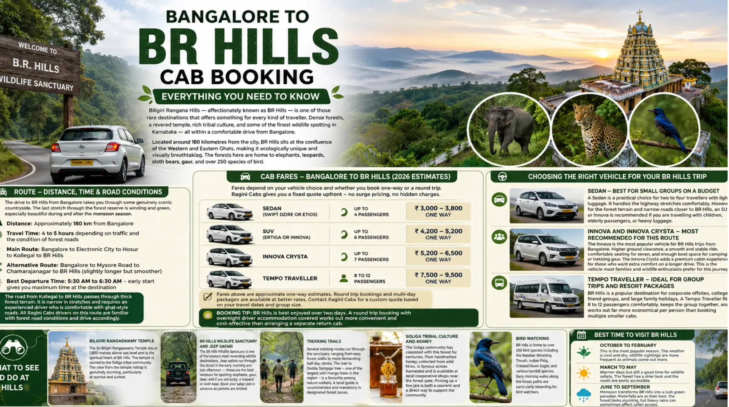 Bangalore to BR Hills Cab