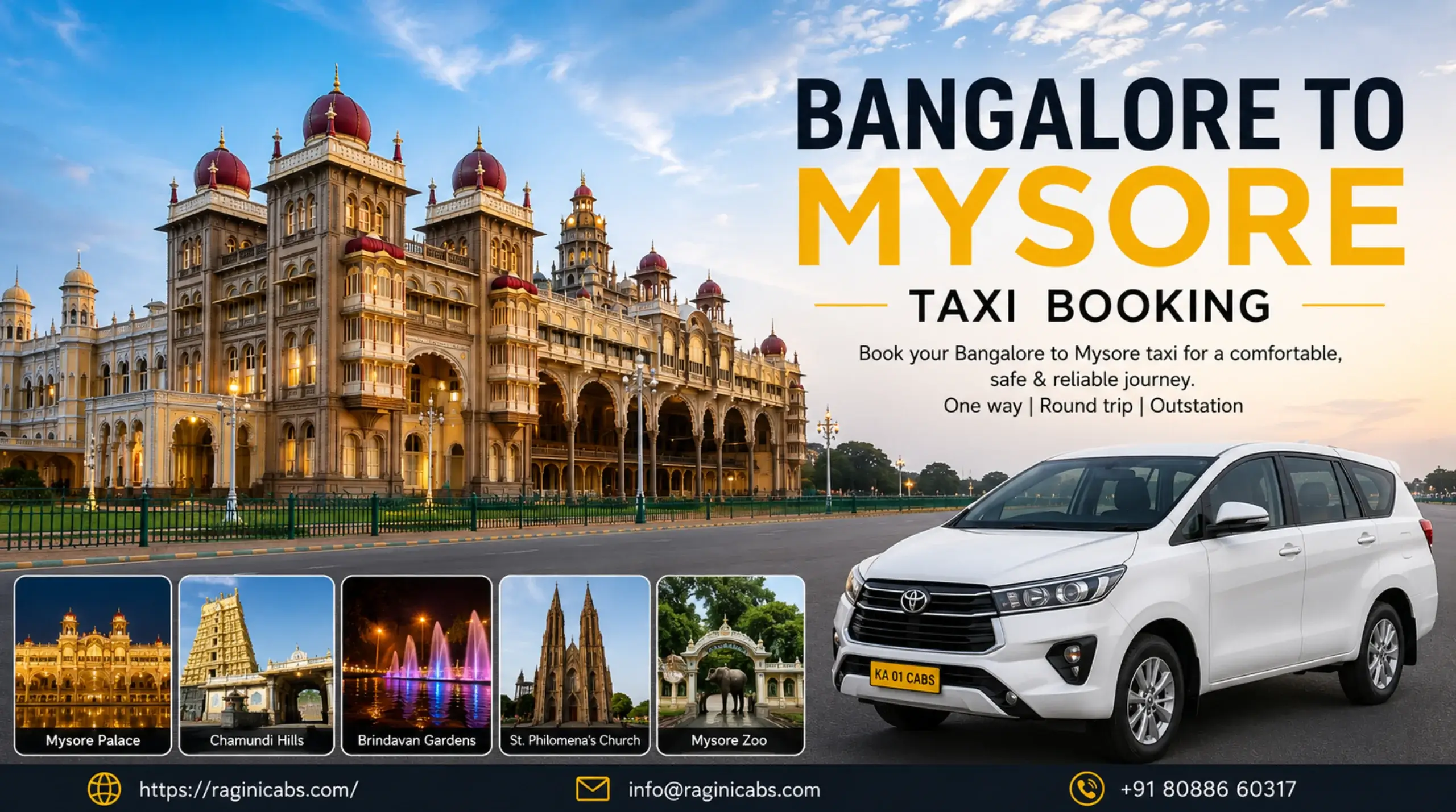 bangalore to mysore taxi booking