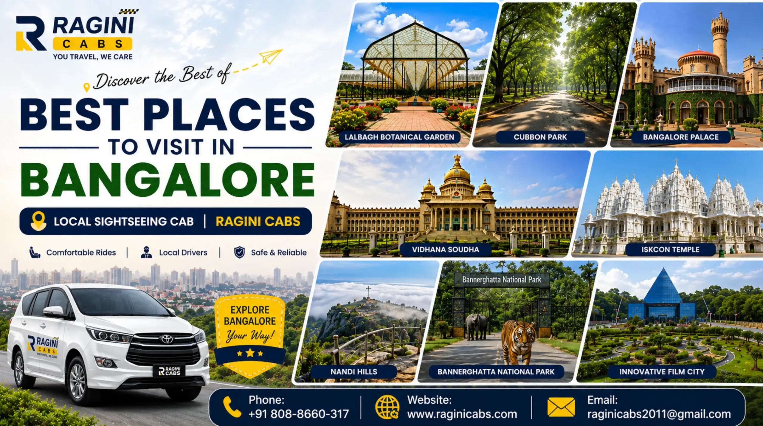 Best Places to Visit in Bangalore | Local Cab Booking