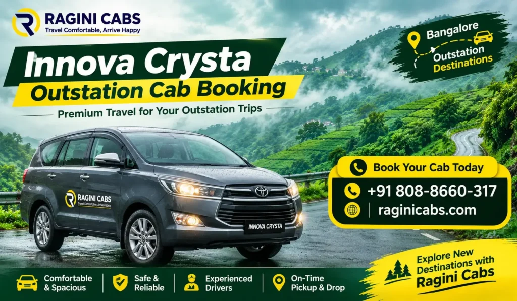Innova Crysta Outstation Cab Booking Bangalore