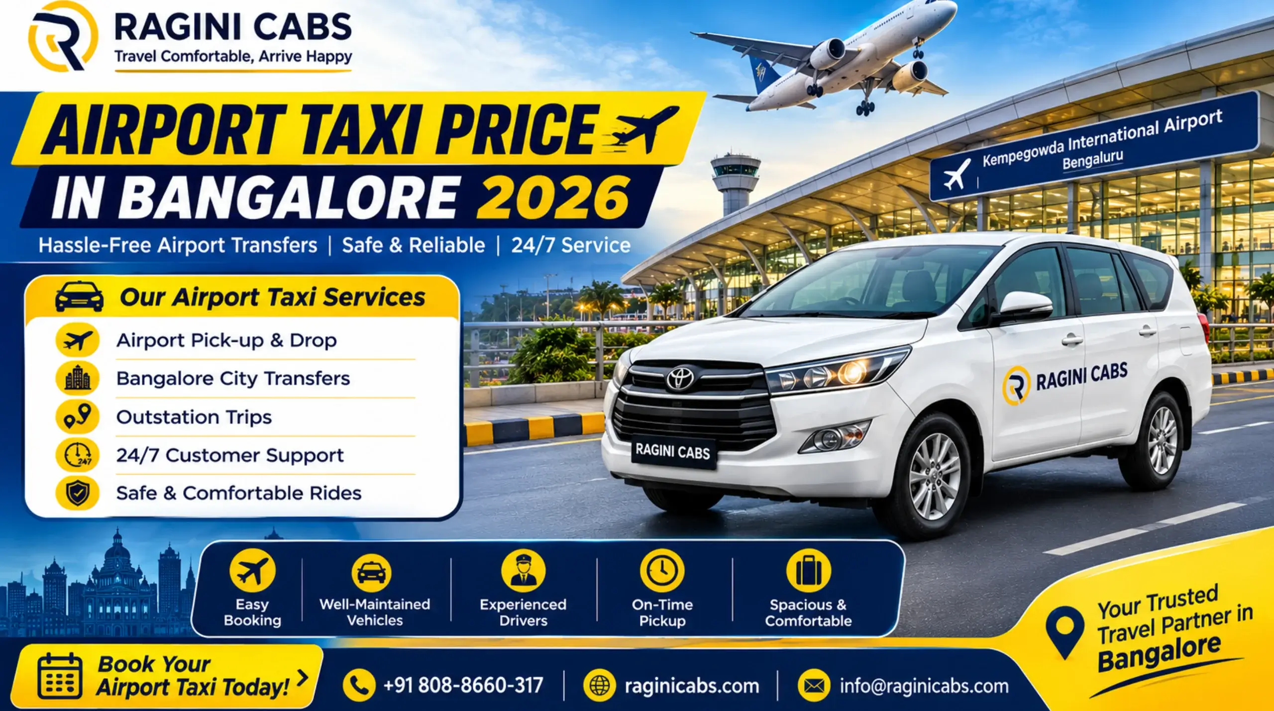 Airport Taxi Price in Bangalore 2026