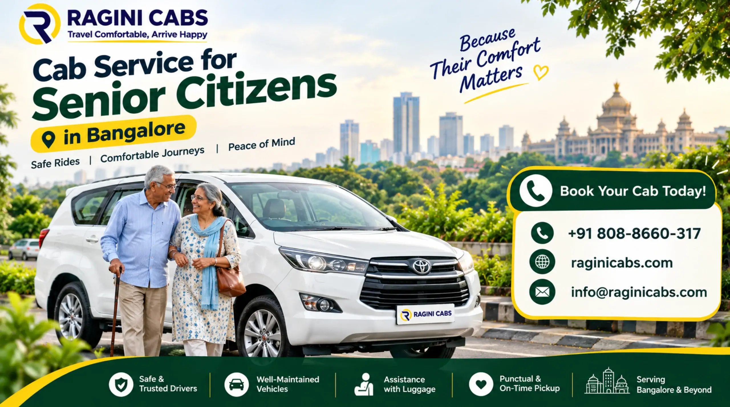 Cab Service for Senior Citizens in Bangalore