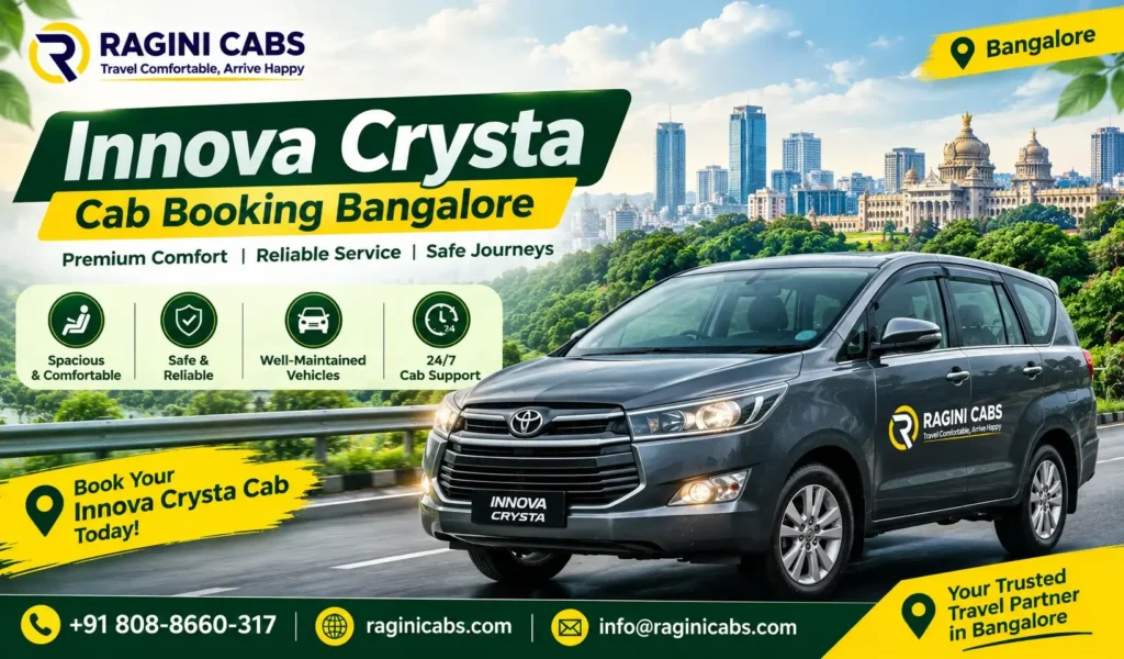 Innova Crysta Cab Booking Bangalore